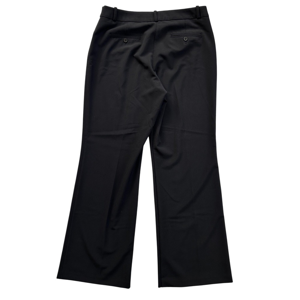 Worthington Modern Fit Dress Pants Women 12 Black Straight Leg Trousers Workwear